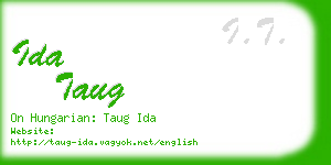 ida taug business card